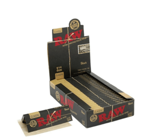 SA - RAW Black 1 1/4 Rolling Papers - 24ct
