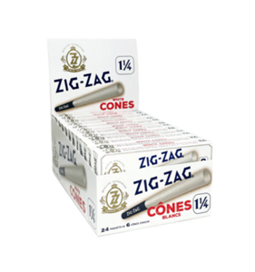 SA - Zig Zag White 1 1/4 Pre-rolled Cones